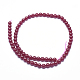 Fili di perline naturali di corindone rosso / rubino G-D0003-C21-2