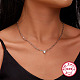 Ожерелья-подвески из серебра 925 пробы с кубическим цирконием для женщин UW1038-3-2