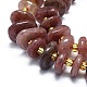 Chapelets de perles aux fraises en quartz naturel G-K245-H02-03-3