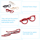 Benecreat 4 pz 4 colori occhiali in lega fermacravatta a forma di cornice per vestiti abiti decorazione JEWB-BC0001-10-4