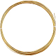 Benecreat 22 gauge/0.6mm filo di rame quadrato mezzo filo di ottone giallo duro (0.6x0.6mm) per la realizzazione di anelli KK-WH0034-34G-01-5