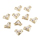 Brass Micro Pave Clear Cubic Zirconia Links Connectors ZIRC-A020-23-2