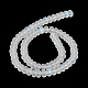 Frosted Transparent Glass Beads Strands FGLA-M002-01I-5