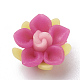 Handmade Polymer Clay Flower Beads CLAY-S089-16-2