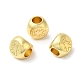 Perline europee in ottone con placcatura a cremagliera ecologiche KK-F854-01G-04-3