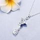 Silver Plated Brass Cubic Zirconia Pendant Necklaces NJEW-BB05136-A-4