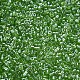ガラスシリンダービーズ  シードビーズ  透明色光沢  丸い穴  グリーン  1.5~2x1~2mm  穴：0.8mm  約8000個/袋  約1ポンド/バッグ SEED-S047-G-007-3