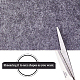 DIYクラフト用品不織布刺繍針フェルト  濃いグレー  140x3mm  約6m /ロール DIY-WH0156-92A-4