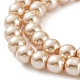 Chapelets de perles rondes en verre peint HY-Q330-8mm-42-3