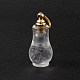 Pendentifs de bouteille de parfum ouvrable en cristal de quartz naturel G-H284-01B-G-2