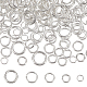 UNICRAFTALE 200 Pcs 5 Sizes Stainless Steel Open Jump Rings 4-8mm Round Rings Silver Jump Rings for Jewelry Making Connector Rings for DIY Craft Earring Bracelet Pendant Choker Jewelry Making STAS-UN0048-97-1