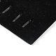 木製のアクセサリーのペンダントのディスプレイの板  ベルベットと  長方形  ブラック  250x200x4mm PDIS-N003-01-3