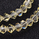 Sfaccettato bicono imitazione di cristallo austriaco fili di perle di vetro G-PH0007-09-4mm-2