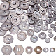 PH PandaHall 100pcs Natural Shell Buttons BUTT-PH0001-21-1
