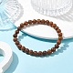 Runde Perlen-Stretch-Armbänder aus natürlichem Miriam-Stein BJEW-JB09917-02-2