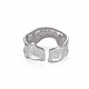 304 манжетное кольцо неправильной формы из нержавеющей стали RJEW-N038-039P-2
