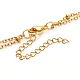 Bullet Natural Rose Quartz Pendant Necklace for Girl Women NJEW-JN03670-01-5