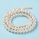 Chapelets de perles de nacre naturell PEAR-E018-67-3