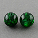 Spray Painted Crackle Glass Beads Strands CCG-Q001-12mm-17-1