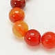 Natural Agate Beads Strands G-G392-6mm-M-2