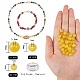 Bausatz für runde Katzenauge-Perlen zum Selbermachen von Armbändern DIY-SZ0006-56C-2