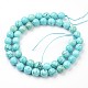 Chapelets de perles en turquoise synthétique G-J376-71B-8mm-05-2