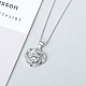925 подвесные стерлингового серебра ожерелья NJEW-BB50406-E-1