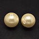 Half Drilled Round Shell Pearl Beads BSHE-M002-18mm-09-1