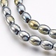 Chapelets de perles en hématite synthétique sans magnétiques G-I200-03-4