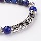 Lapis Lazuli Perlen Armbänder BJEW-JB02768-02-2