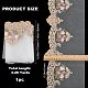 Gorgecraft ポリエステル刺繍レースリボン  衣服の装飾のための花のレースのトリム  フラット  小麦  6-3/4~7-3/8インチ（170~188mm） OCOR-GF0002-64-2