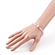 Faceted Glass Beads Stretch Bracelets BJEW-JB05887-01-6