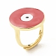 Регулируемое кольцо с эмалью от сглаза RJEW-A003-06G-2