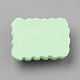 手作り樹脂クレイカボション  ビスケット  長方形  淡緑色  31x23.5x10~11mm CLAY-Q230-81C-2