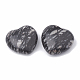 Натуральный черный шелковый камень / сетчатый камень сердце любовные камни G-S330-13B-2