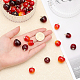 CHGCRAFT 36Pcs 3 Sizes Red Cherry Charms Pendants Lovely Fruit Cherry Pendants with Golden Tone Loops Dangle Fruit Cherry Charms for Necklaces Earrings Bracelets Keychains Making KY-CA0001-42-3