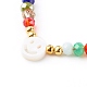 Bracelets de perles tressées en fil de nylon de verre électrolytique pour maman et fille BJEW-JB06359-02-12