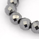 Non-Magnetic Hematite Stretch Bracelets BJEW-J101C-01-2