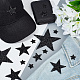 AHANDMAKER 38Pcs Star Iron on Patches Hot Glue Rhinestone Stars Glitter Patches Star Patches for Clothing DIY Decorative Patches for Dress Jeans Jackets Handbag Clothing(Black) PATC-PH0001-06-5