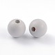 Half Drilled Frosted Round Shell Pearl Beads fit for Ball Stud Earrings BSHE-J010-06-1