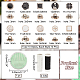 100 pièces en plastique de style 10 avec boutons en émail DIY-WH0410-17-2