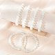 Braccialetti di stirata Opalite perline&nbsp;X-BJEW-F203-01-4