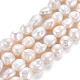 Chapelets de perles en Keshi naturel PEAR-S020-T01-2