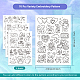 4 Sheets 11.6x8.2 Inch Stick and Stitch Embroidery Patterns DIY-WH0455-055-2