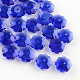 Flower Transparent Glass Beads X-GLAA-R160-02-1