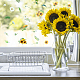 塩ビウォールステッカー  壁飾り  花柄  390x900mm  2枚/セット DIY-WH0228-493-3