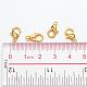 Zinc Alloy Jewelry Findings Golden Lobster Claw Clasps X-E102-G-5