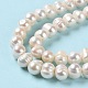 Fili di perle di perle d'acqua dolce coltivate naturali PEAR-E018-11-4