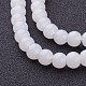Chapelets de perles en verre imitation jade X-GMR6mmC26-2