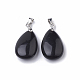 Natural Obsidian Gemstone Pendants G-S299-35-2